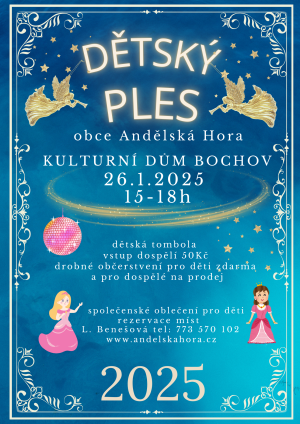Dětský ples v Bochově: Společenské odpoledne pro celou rodinu