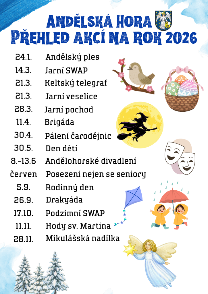 Kalendář akcí na rok 2026